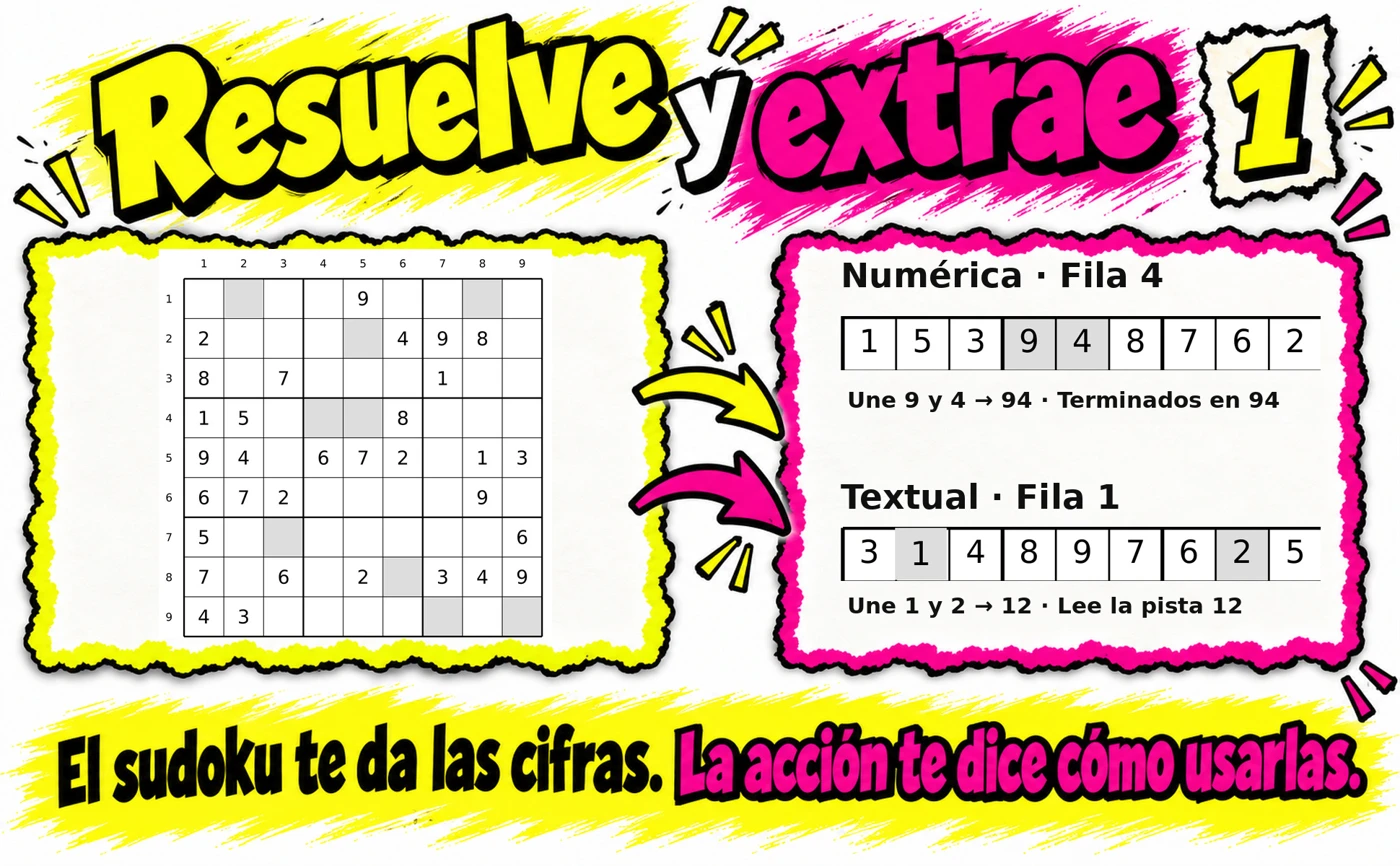 Resuelve el sudoku y extrae las cifras